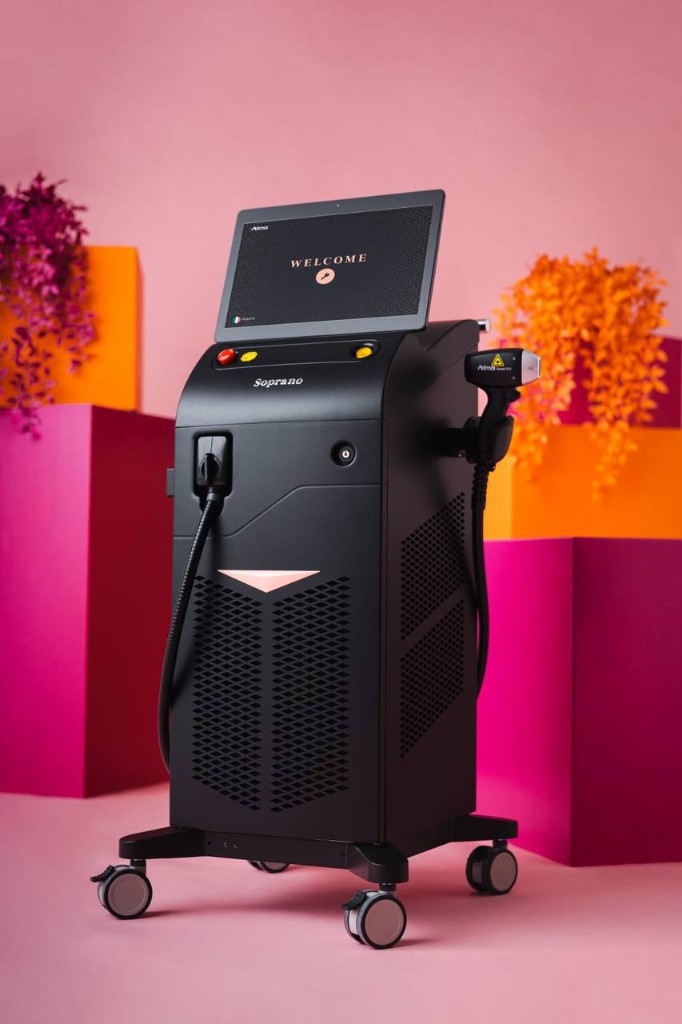 Interface du laser Alma Soprano Beauty